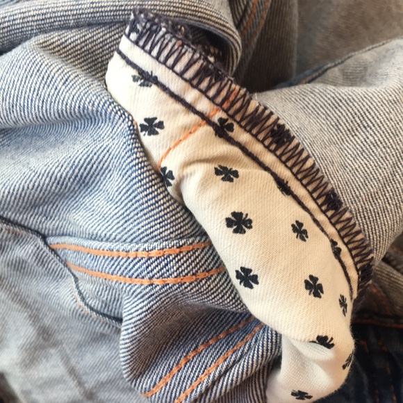 Jean Jacket Light Blue Extra Small Tomboy Trucker Lucky Jacket - Picture 8 of 11